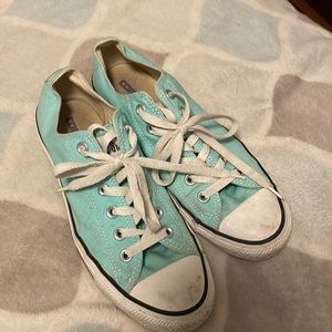 Light teal Converse